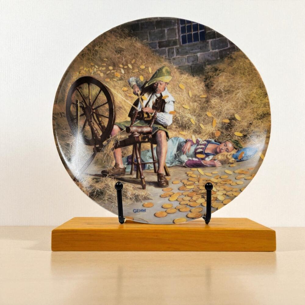 Rumpelstiltskin Collector Plate Charles Gehm 1981 Grimm's Legend Tale 7 3/4"